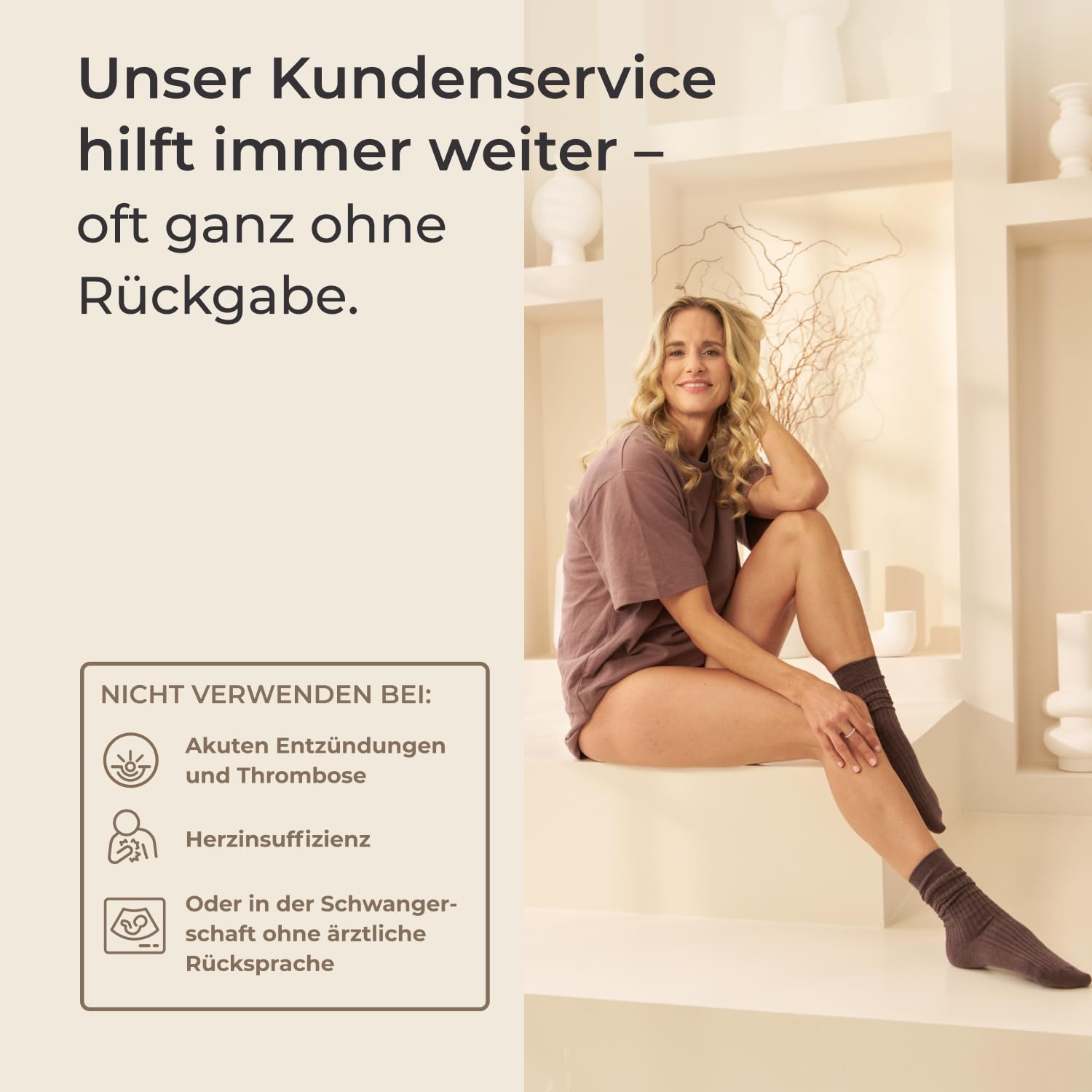 Venen Engel Plus – Premium Kompressionsmassagegerät mit Lymph-Flow Pants | 3 Beauty-Programme | Luftdruck-Beinmassage von Fuß bis Bauch für bessere Durchblutung, Hautstraffung & leichteres Gefühl
