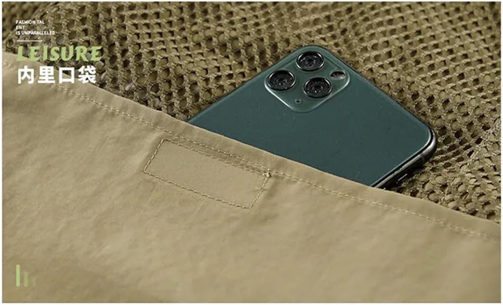 Chaleco De Pesca Táctico De Verano Multifuncional para Fotógrafo Chaleco De Malla para Carga Sin Mangas Chaleco De Herramientas, Red, L