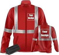 Vista 23 de YOWESHOP La chaqueta reflexiva de la seguridad de la alta visibilidad ligero respirable modifica