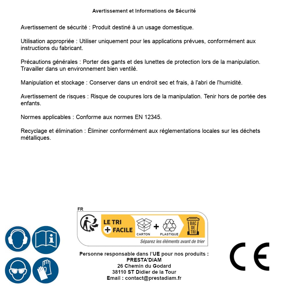 D-Work - Juego de 2000 puntas Jdbg anilladas (acero inoxidable, 25°, 28 x 25 mm)