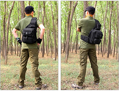 Huntvp Tactical Military Sling Pack Chest Daypack Molle Backpack Shoulder Bag #TOP6