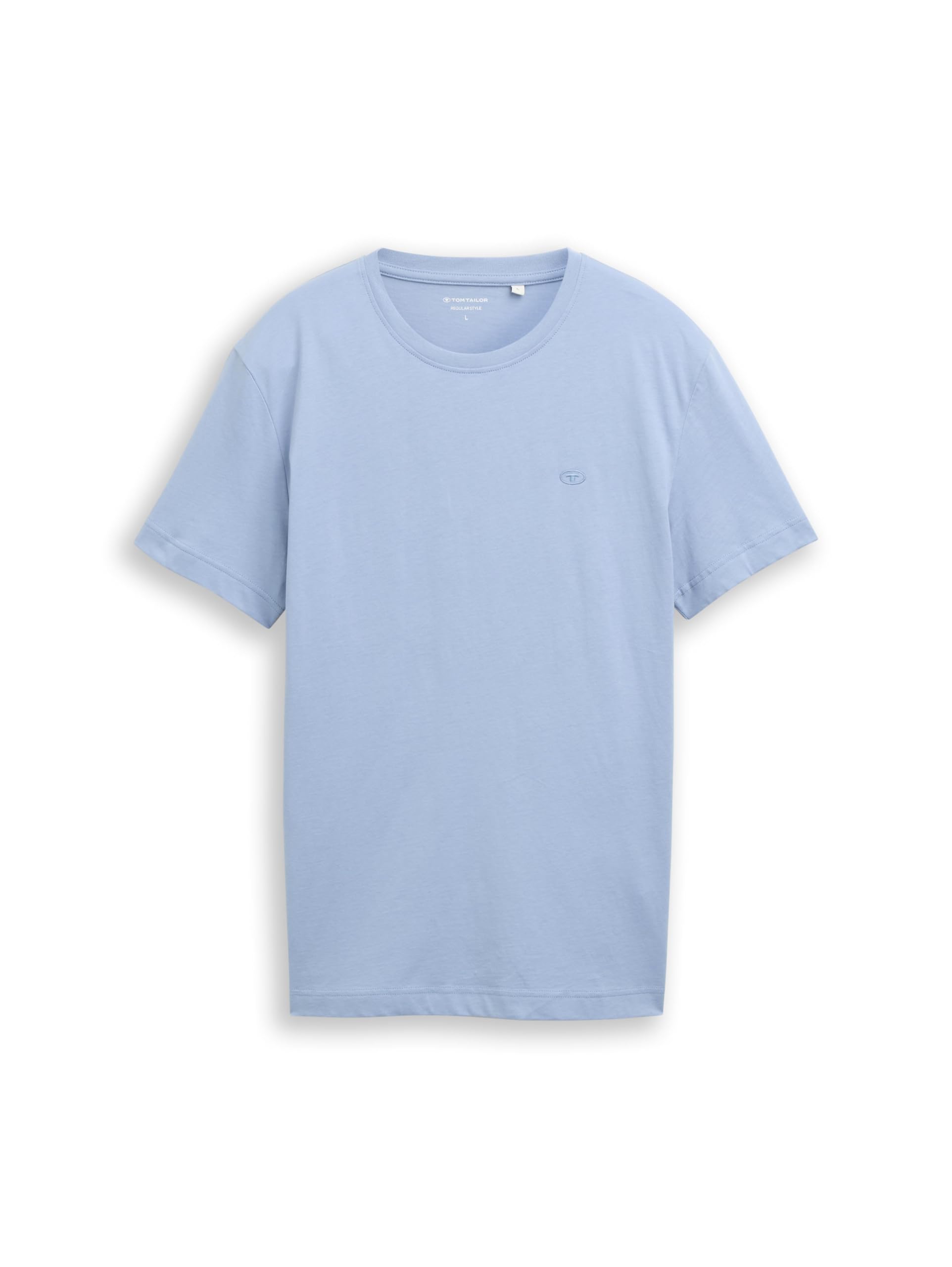 TOM TAILOR Herren Basic T-Shirt mit Stickerei