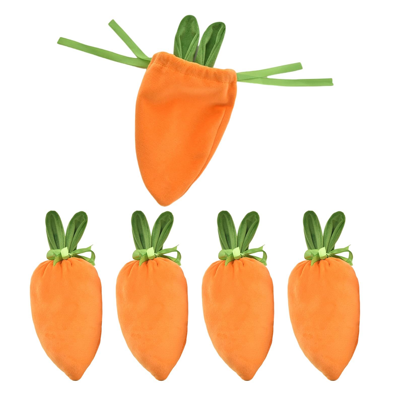 Xjdzineq Of 5 Carrot Box Candy Packaging Theme Fabric Texture Perfect for Snacks and Party Charm Easter Treat Bags
