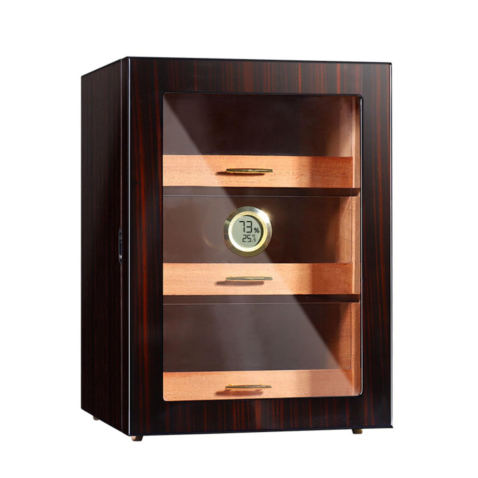 Humidor Do Cygar, Podszewka Cedrowa I PrzekłAdki Humidor Z Higrometrem I NawilżAczami, BłYszcząCe WykońCzenie Fortepianowe, Akcesoria Do Cygar, Prezenty Cygarowe Dla MężCzyzn