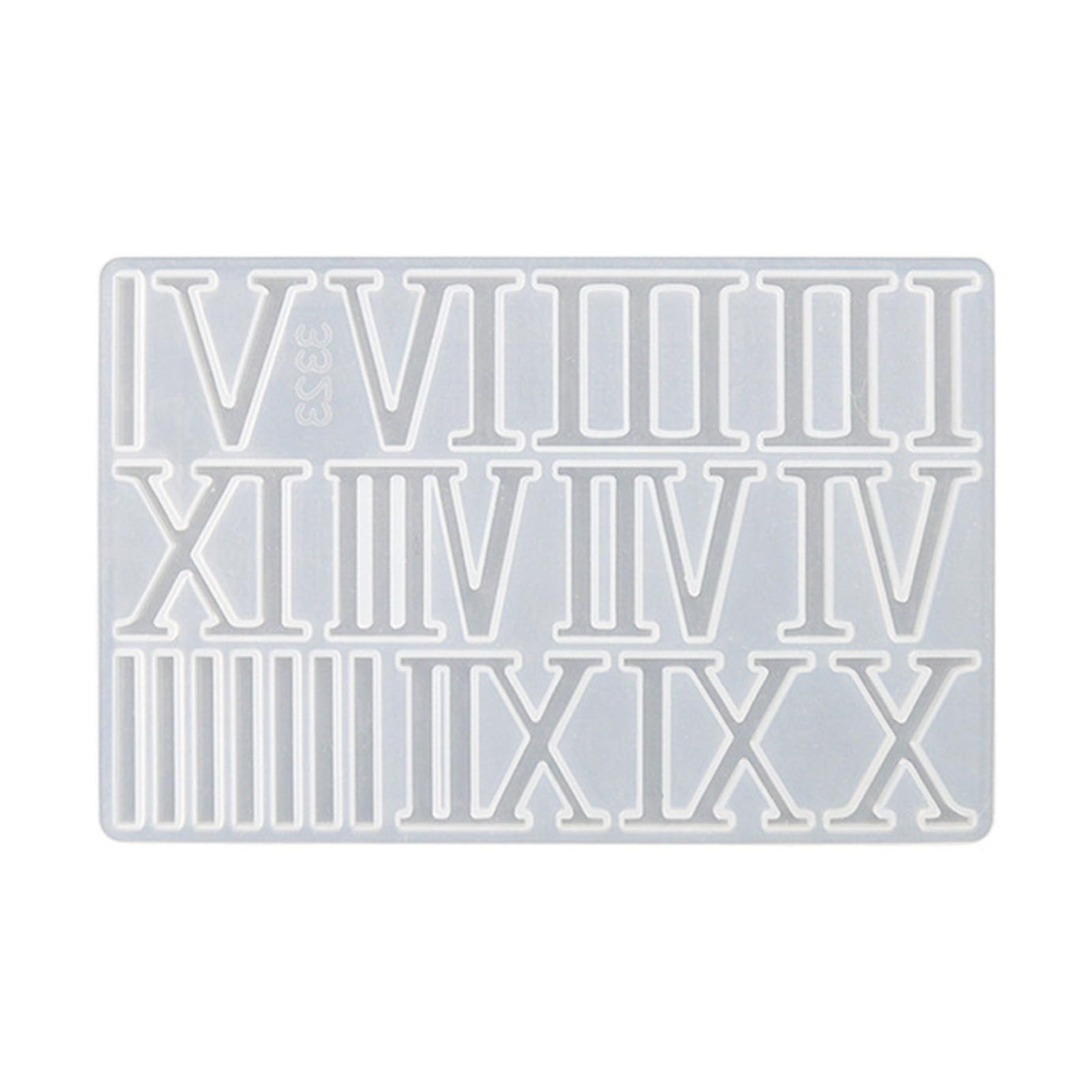ordinarYone Handmade Digital Large Roman Numeral Silicone Epoxy Ornaments Mold for Pendant Jewelry Making