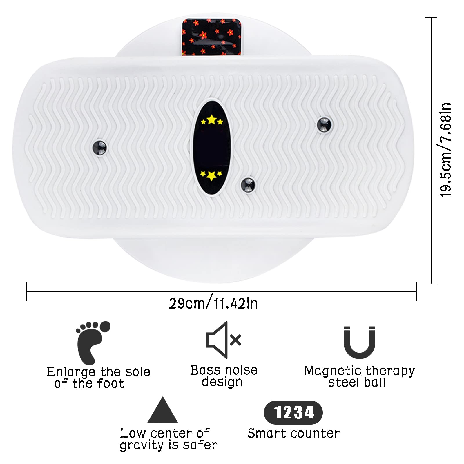【Ulepszona wersja z elektronicznym licznikiem】Auptiz Twister Twister, Twist Waist Disc, Twister Training Board, Fitness Waist Twisting Disc z licznikiem, oddzielanie stóp