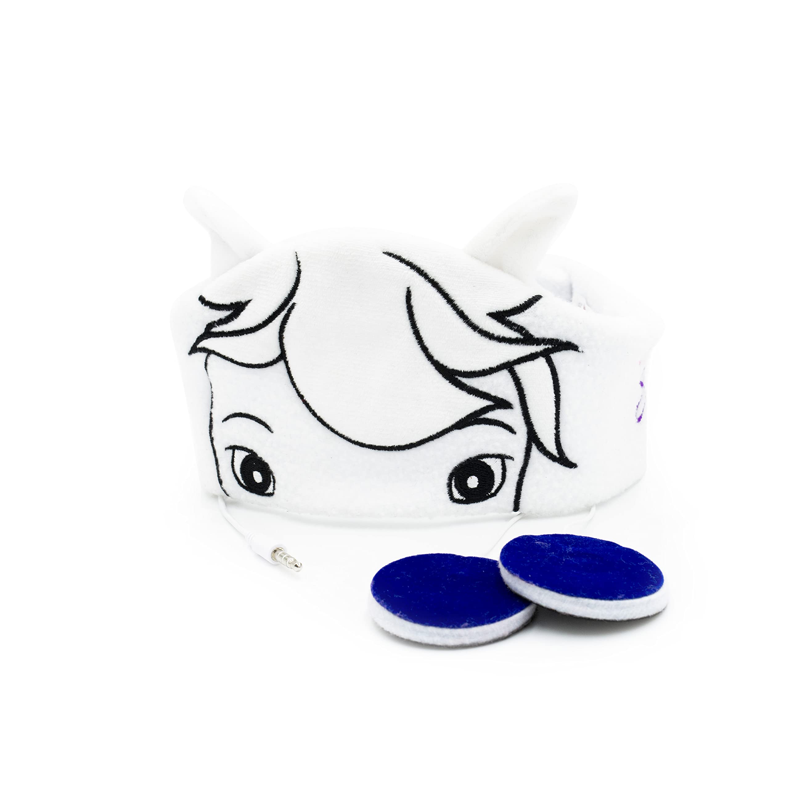 Bibi&Tina Stirnband-Kopfhörer für Kinder – 3-in-1 Schlafmaske & Headset mit Sabrina-Design – Weicher Fleece – Lautstärkebegrenzt – Ideal für Reisen, Schule & Entspannung