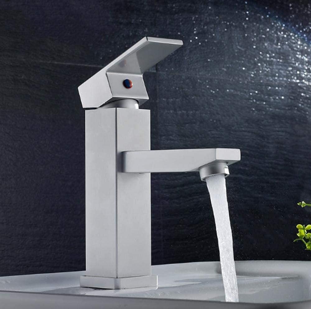 Robinet de lavabo noir brossé idéal pour une salle de bains moderne