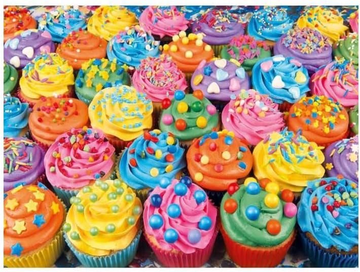 Clementoni Collection-Colorful cupcakes-500 Pieces, Multi-Colour