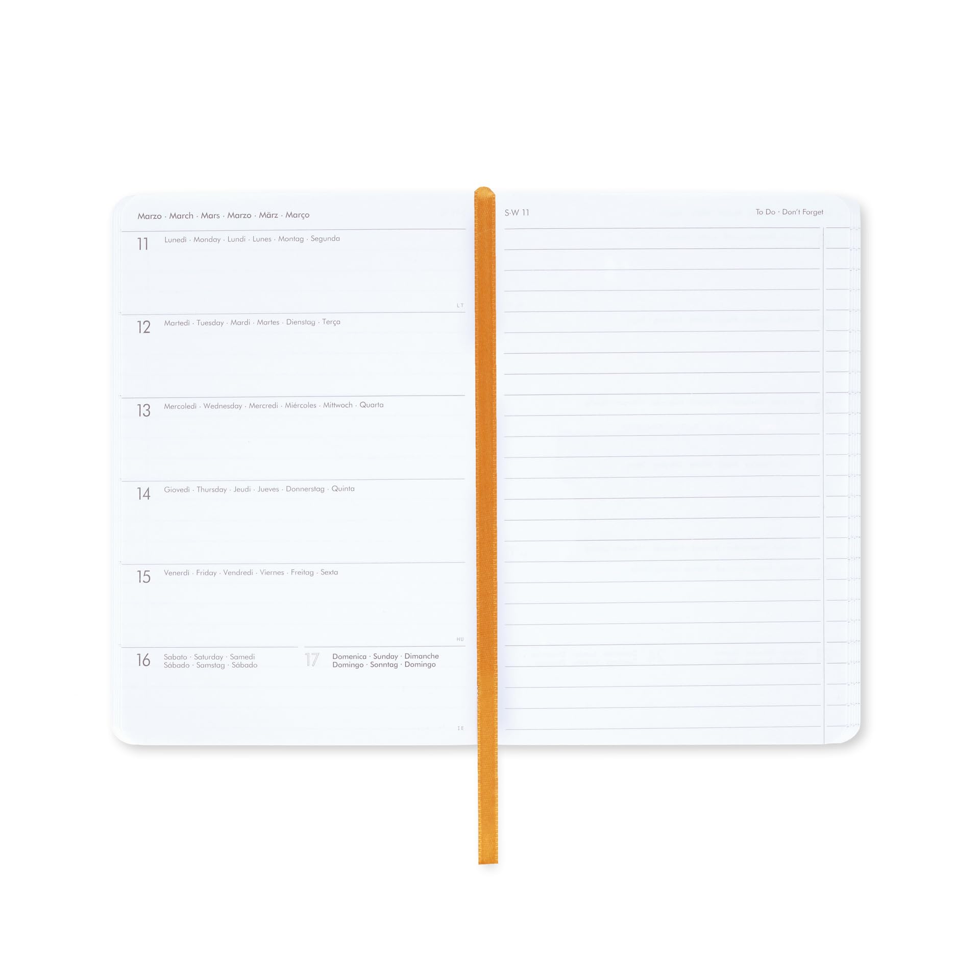 Legami, Medium Weekly Diary with Notebook, 12 Months, January 2024 December 2024, Week Detail on Left Page - Image 2