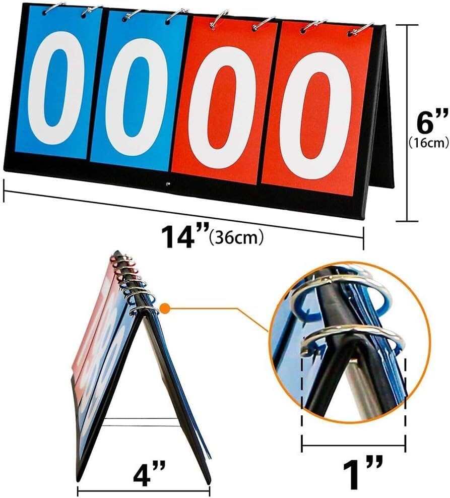 Marcador de mesa para 4 personas, multideporte miniatura 2