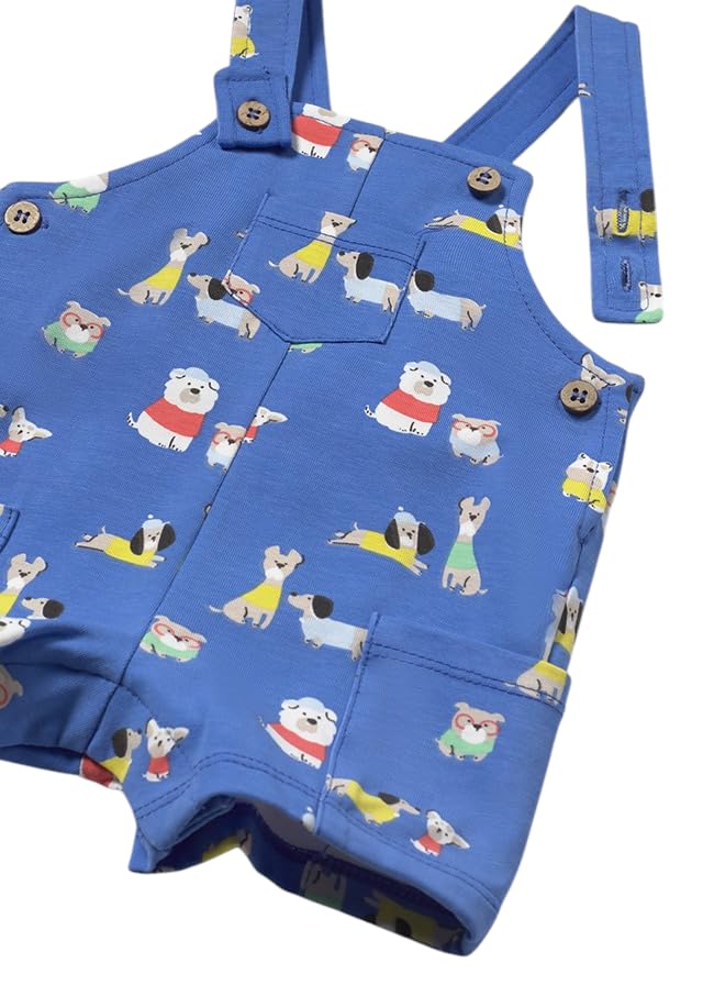 Mayoral Completo estivo neonato 6-9 mesi 75 cm con salopette - color bluette