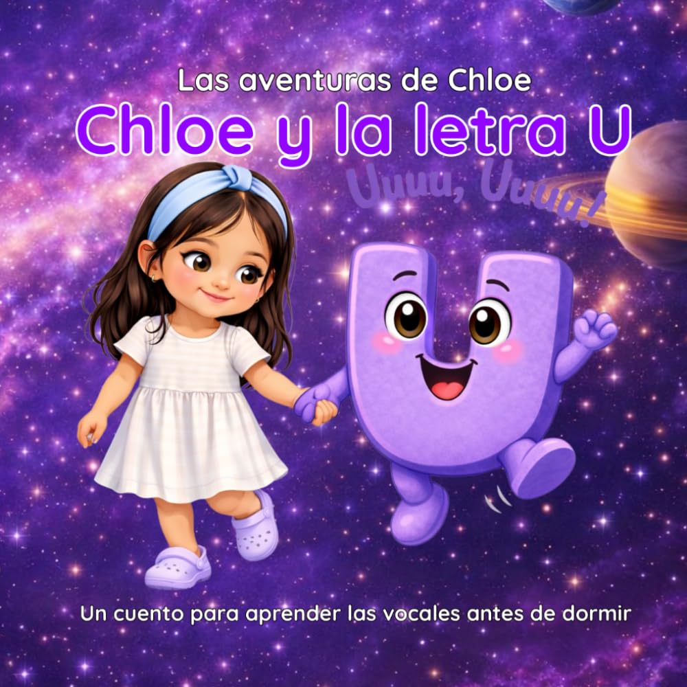 Chloe y la letra U: El viaje al universo: Un cuento infantil para aprender las vocales antes de dormir (Las aventuras de Chloe)