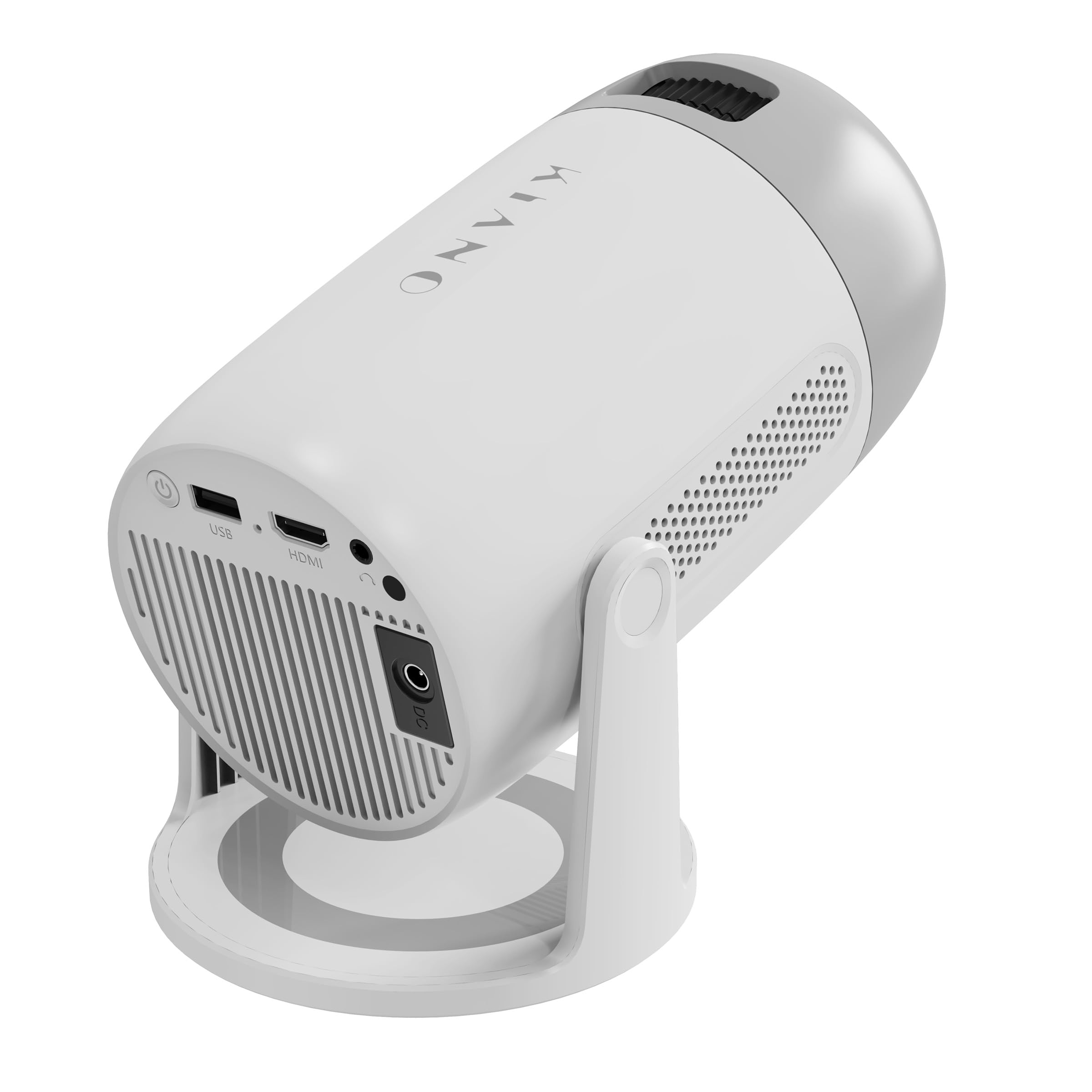Kiano Vision 2 - Proyector portátil Full HD 1080p - Android 11, WiFi 5GHz, Bluetooth 5.2, batería extraíble, HDMI/USB - Mini proyector compacto inteligente con corrección automática