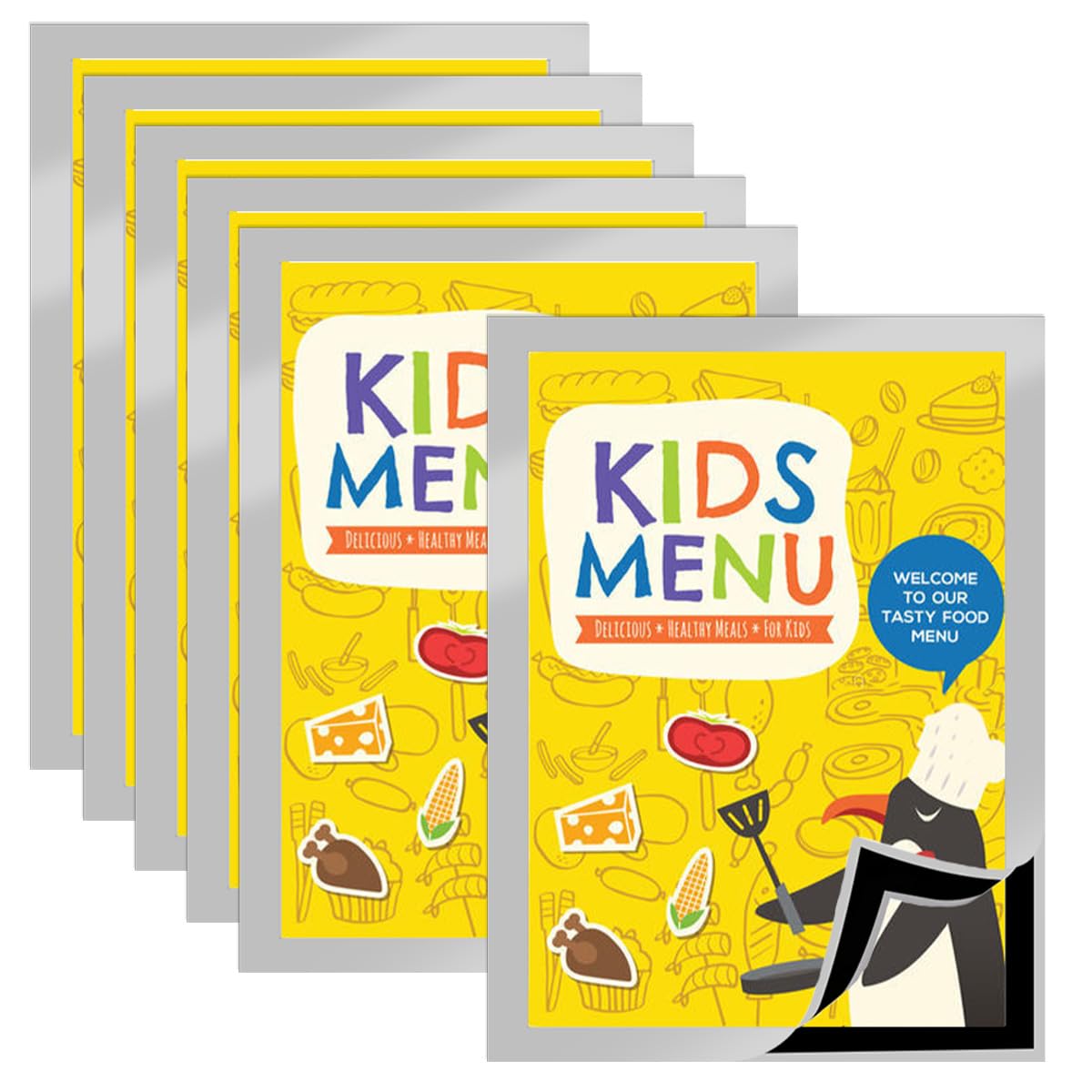 Lot De 5 Cadres Magnétiques A3 - Avec Boucle Magnétique