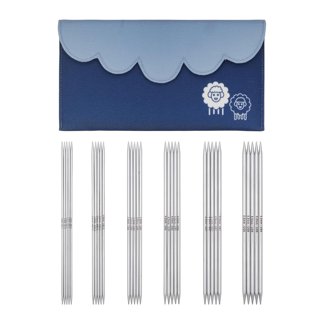 KnitPro Nova Starter Nadelspiel Set 8" (20cm) | 6 Größen (2.5mm bis 5mm)