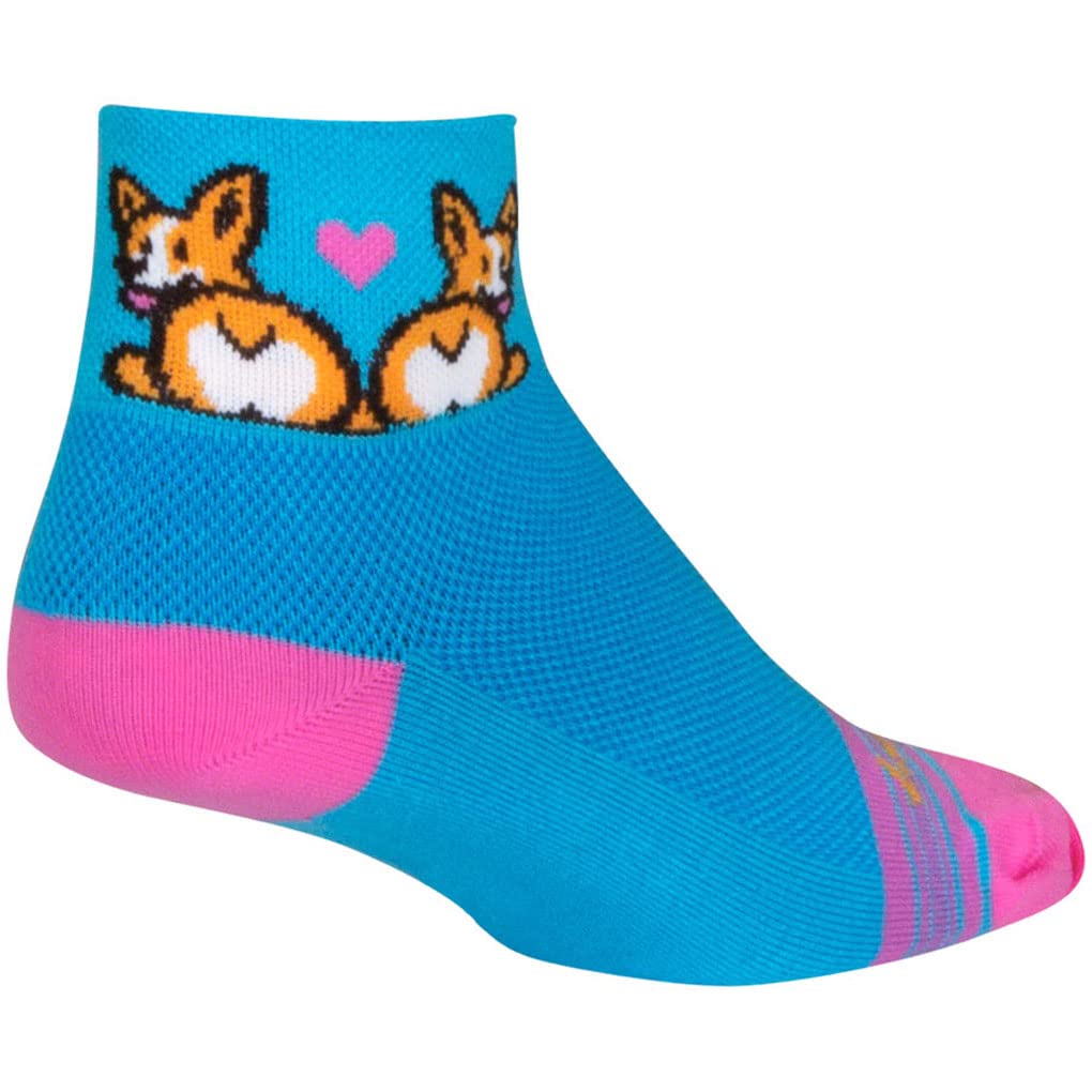 SockGuy Corgi Love Classic Sock - 2 Small/Medium