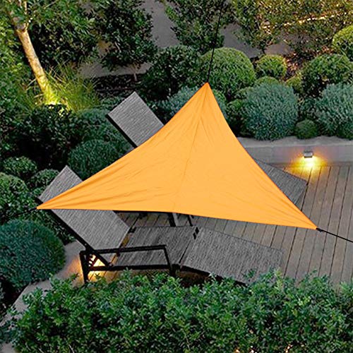 Voile d'ombrage triangulaire 3x3 polyester imperméable extérieur balcon