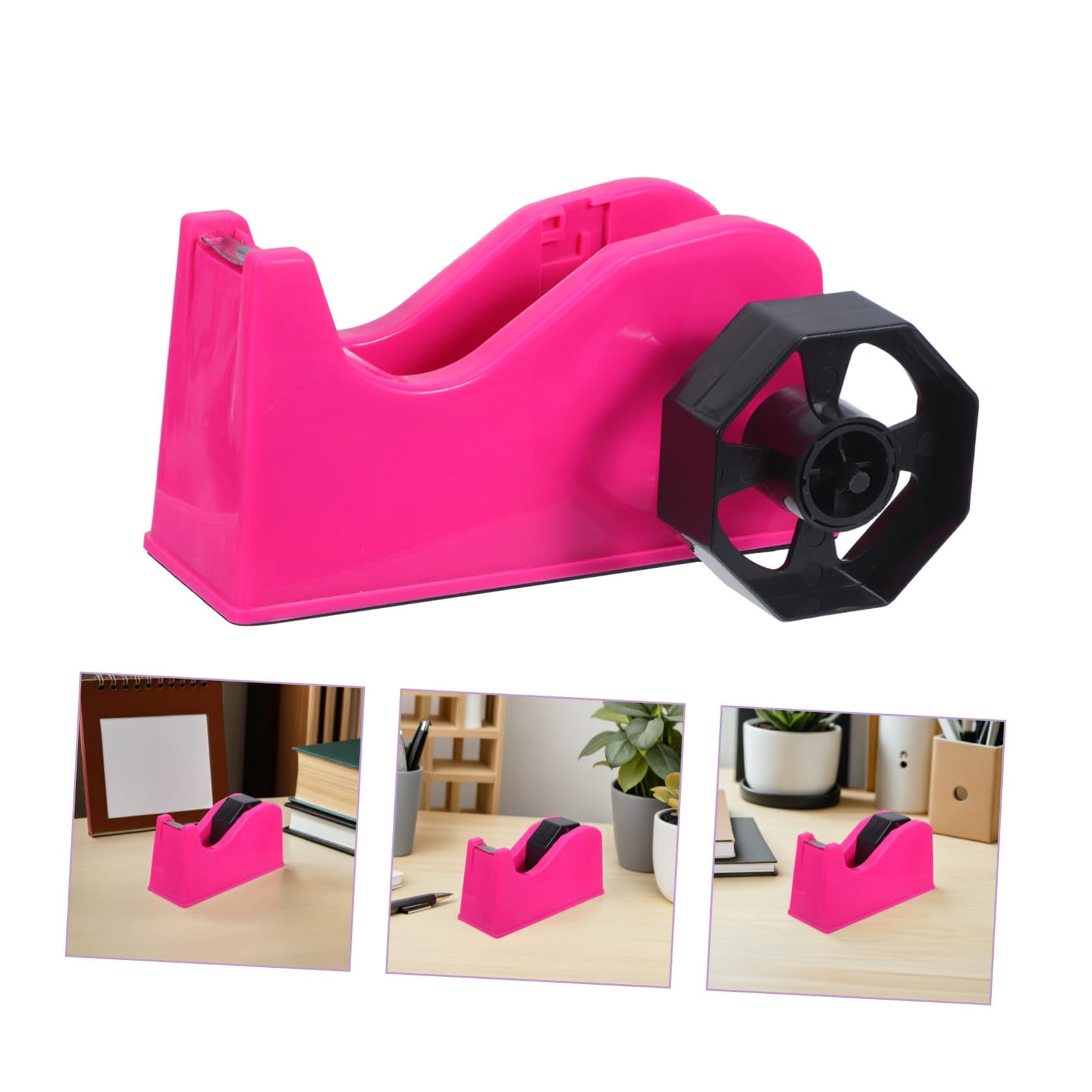 SHERCHPRY 2 Pezzi Dispenser Grandi Nastro Tavolo per da Moderno e con Adesivo Base Antiscivolo Ricambio Rapido, Compatibile Piccoli con Pezzi per Uso Scolastico e Artigianale