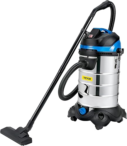 VEVOR Extractor de polvo, filtro HEPA húmedo y seco de 8 galones, limpieza automática del polvo, aspiradora de motor potente de 1200 W, aspiradora