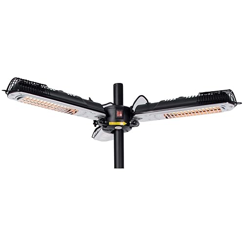 Mi-Heat Chauffage de parasol 2000 W Chauffage infrarouge pour terrasse
