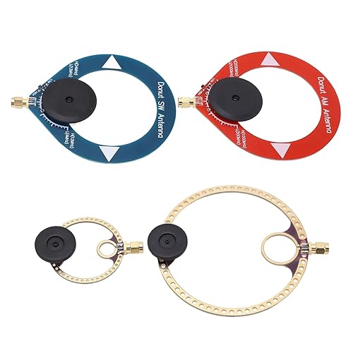 Ruitutedianzi Donut Short and Medium Wave Antenna AM MW/SW Antenna 4-Piece Set for FM SW Radios