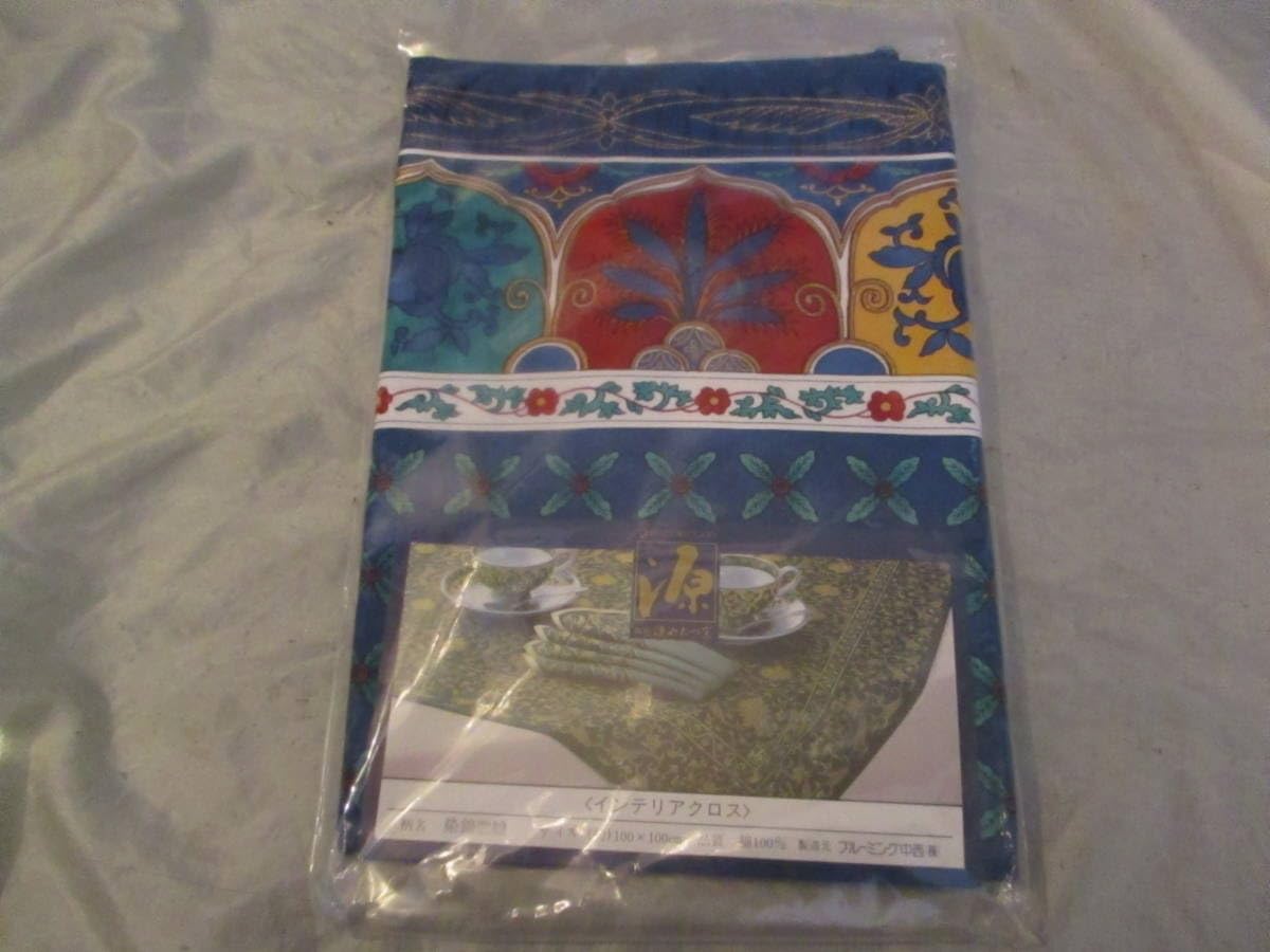 Genemon Indigo Window Tablecloth 100×100cm