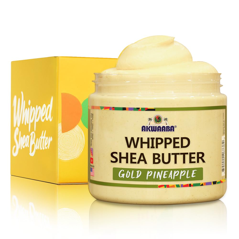 Whipped Shea Butter (Gold Pine) – Nourishes & Moisturizes | Made with Shea Butter | No Dyes & Parabens | 12 oz / 340 g