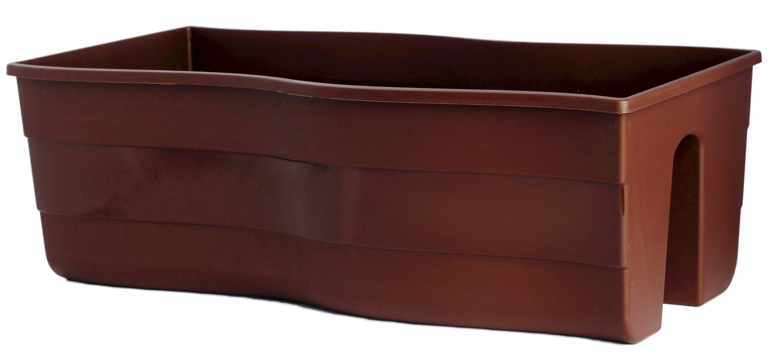 Fioriera 58 x 29 x 20 cm | Fioriera da balcone con sistema di irrigazione e tappi in gomma per scarico dell'acqua, per balcone o giardino, vaso per piante protegge le radici e previene il