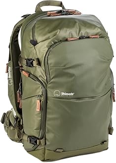 Shimoda Explore V2 35 Water Resistant Camera Backpack - Fits DSLR Cameras, Batteries & Lenses - Medium Core Unit Modular Camera Insert Included - Army Green (520-161)