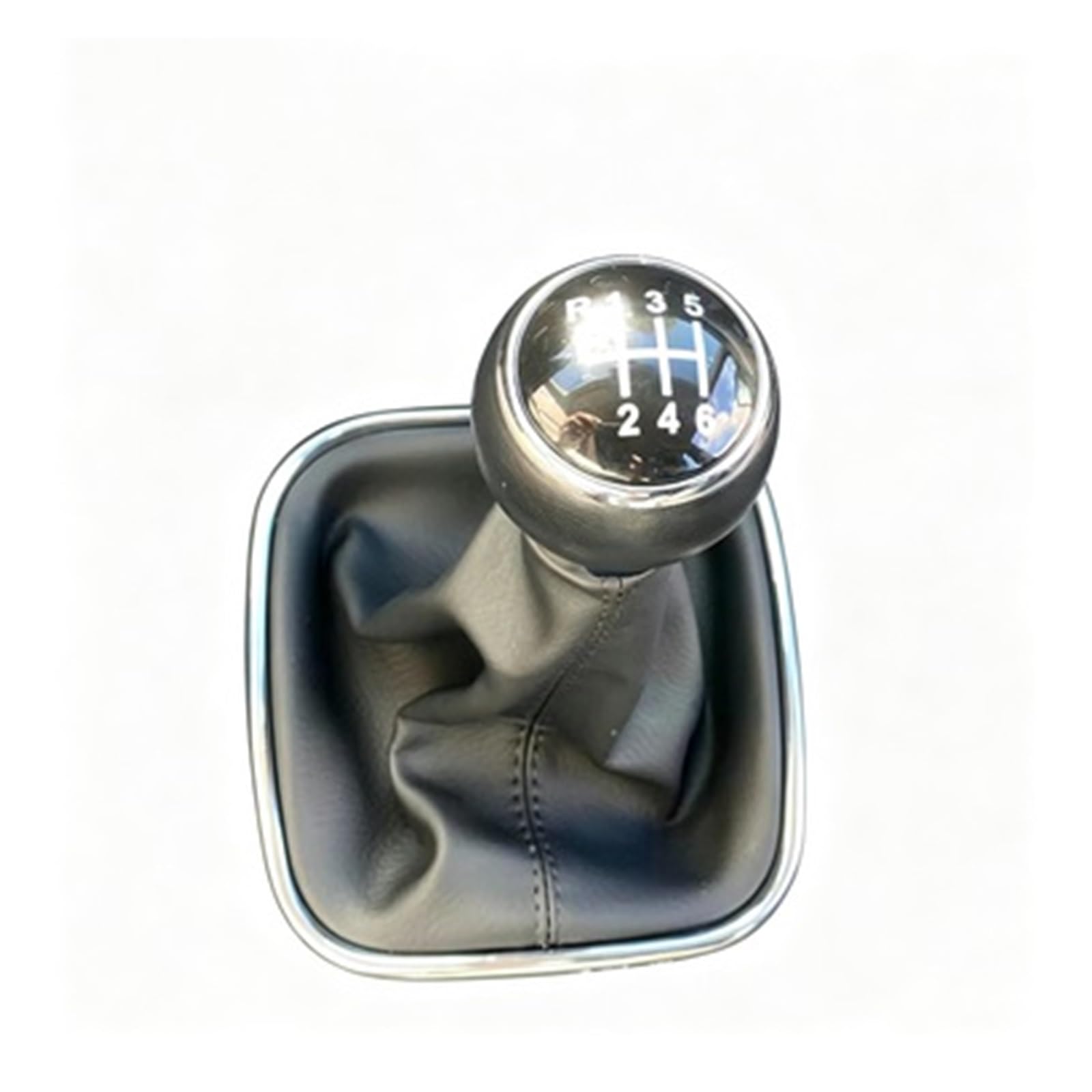 Spvpdmiwfk One Color Gear Stick Head 1Pcs For Golf 5 V Mk5 Mk6 For Jetta R32 2004-2014 5/6 Speed Stick Gear Shift Knob With Boot Collar Case Gear Shifter Knob