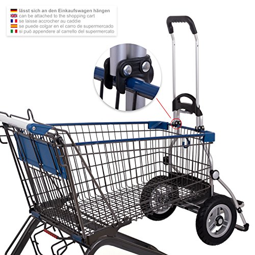 Andersen Einkaufstrolley Royal mit kugelgelagertem Luftrad 25 cm und Einkaufstasche Senta weiß 49 Liter – Bild 7