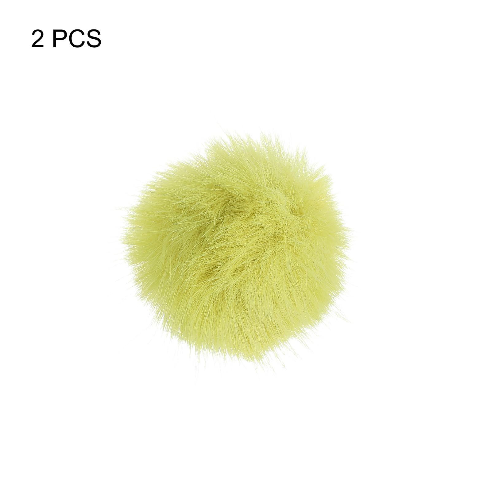 PATIKIL Furry Microphone Windscreen 5mm x 55mm Mic Cover Windshield for Indoor Outdoor Microphone Yellow 2 Pack - Image 3