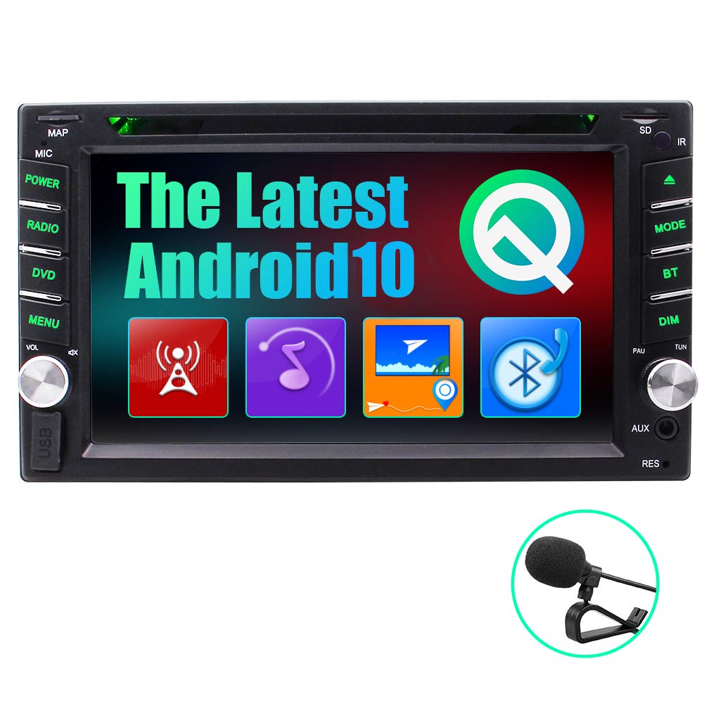 Buy Android 10.0 Car Stereo Double Din Radio with Bluetooth CD DVD