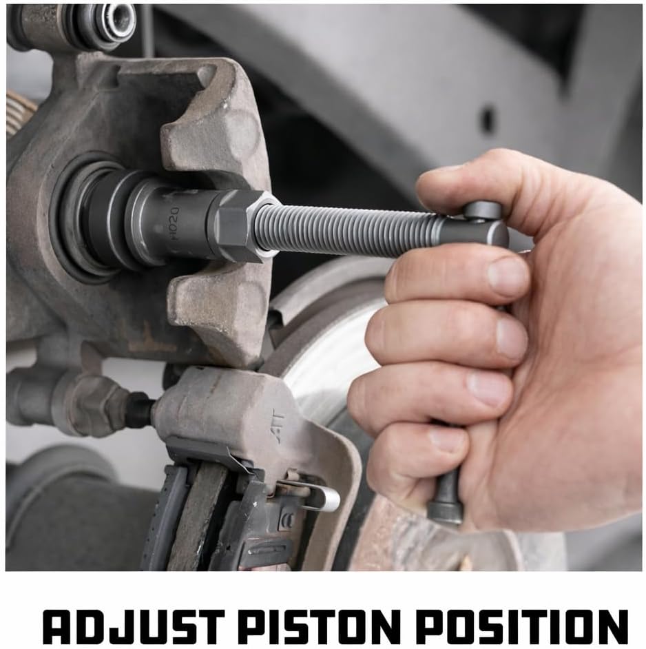 Powerbuilt Master Disc Brake Service Set, Vehicle Brake Caliper Wind Back Tool for Cars, Trucks, Piston Compression 30 Piece -648622