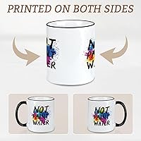 Vista 7 de Regalos para profesores de arte, taza de café con agua sin pintar de 11 onzas, regalos de agradecimiento para profesores de arte, artistas