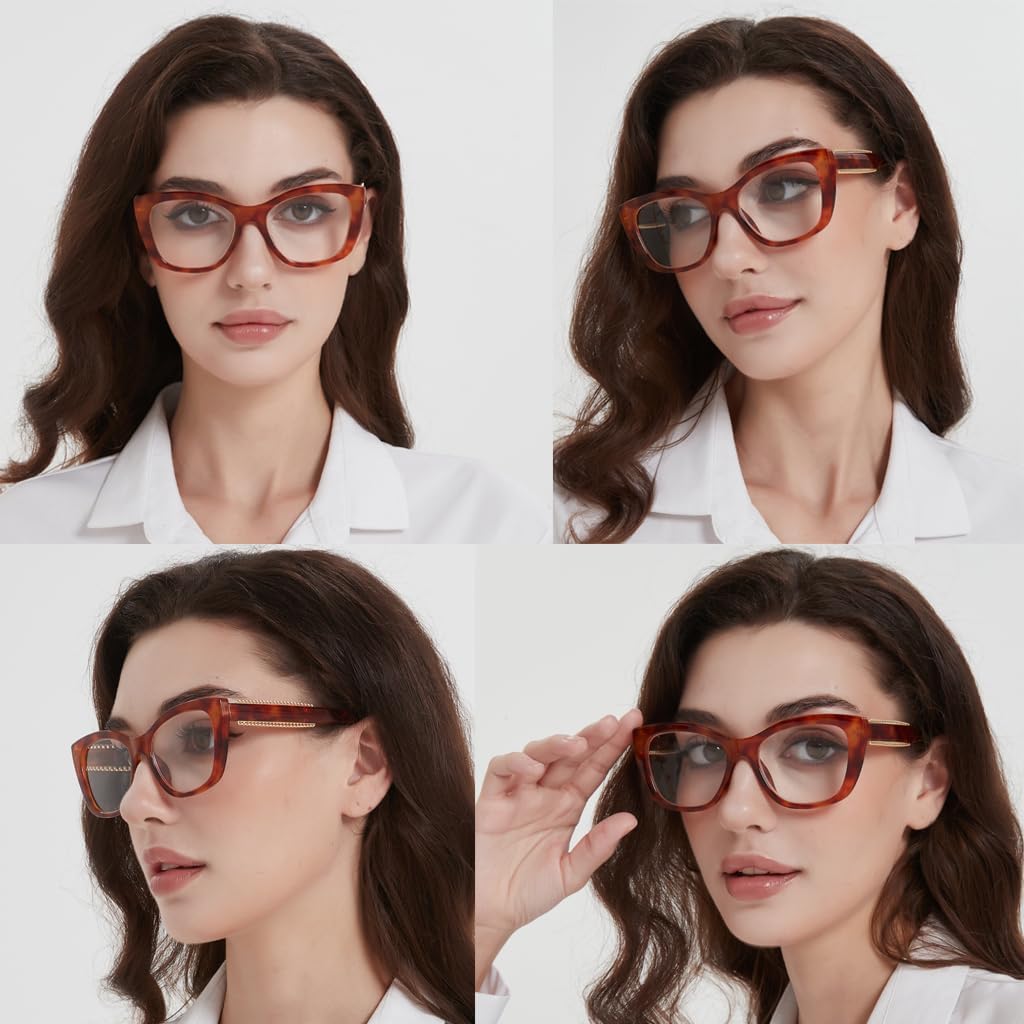 Readers for Women Men,Reading Glasses with Blue Light Blocking,Spring Hinges Eyeglasses for Reading