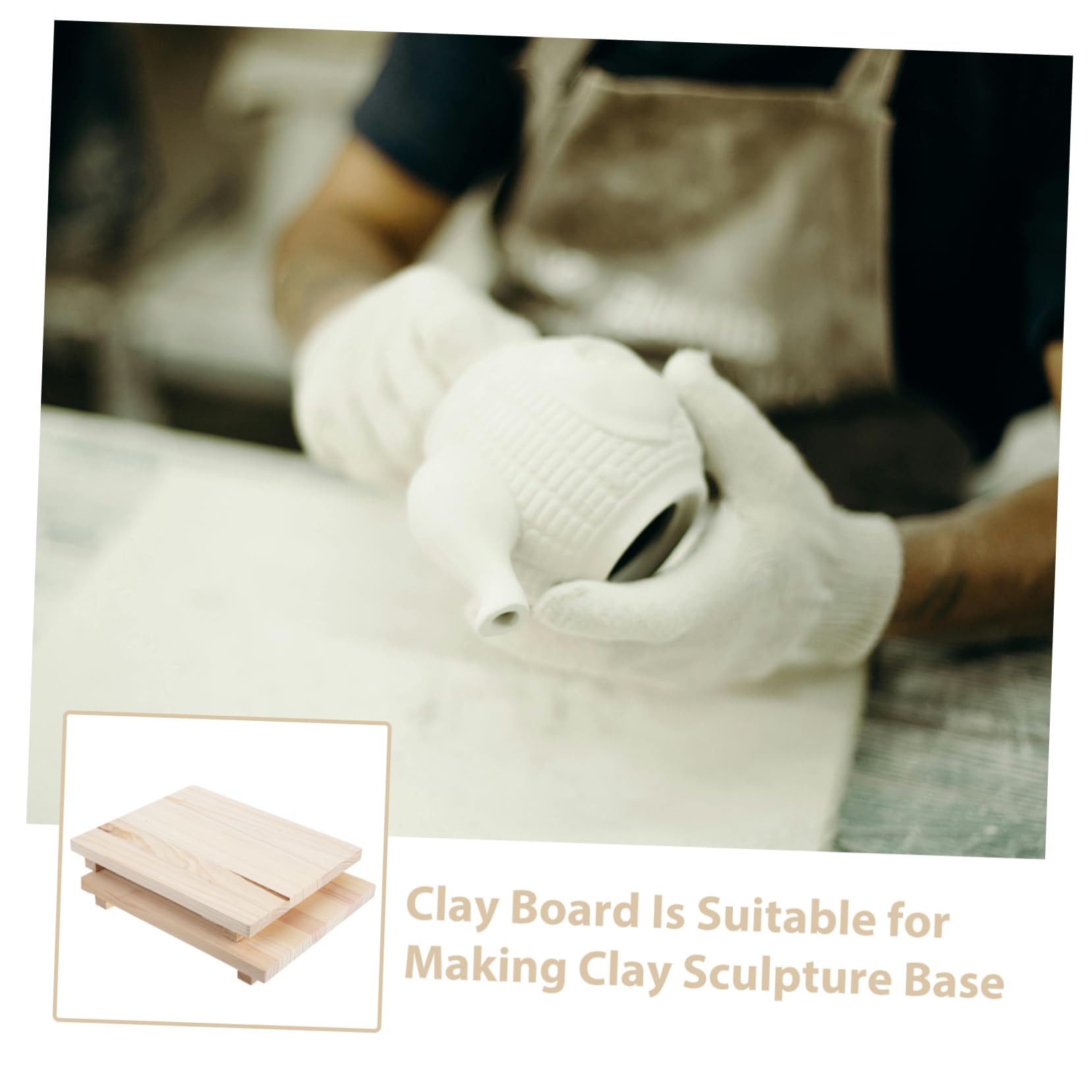 2piezas Tableros De Madera Para Secado De Arcilla Base Para Escultura y Cerámica Herramientas De Modelado De Arcilla Tableros Absorbentes Para Proyectos De Cerámica y Artesanía