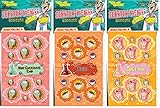 Just For Laughs Dr. Stinky's Scratch N Sniff Stickers 3-Pack- Chili, Mint Chocolate Chip Ice Cream,...