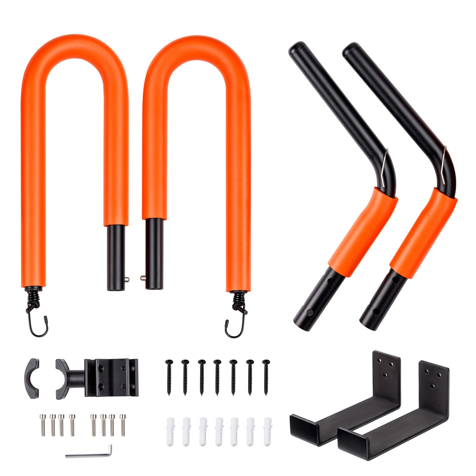 Shkalacar Soportes para Tablas de Surf para Bicicletas, Colgador para Tablas de Surf Compatibles con Tablas Cortas, Tablas Largas, Tablas de Remo