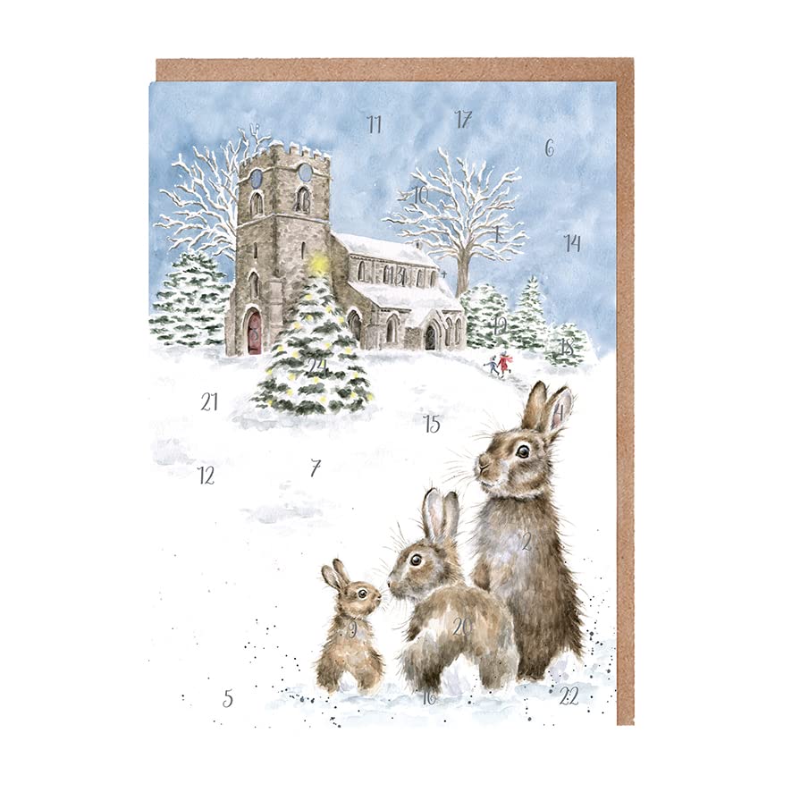 Wrendale Designs Biglietto Calendario Avvento – In The Lane, Snow Is Glistening