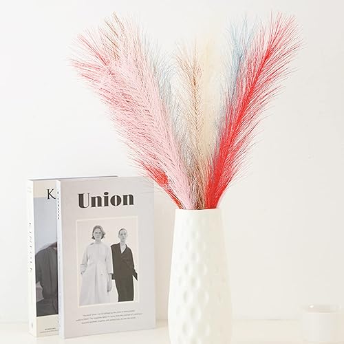 Miniatura 2 de DECHOUS Plantas artificiales, 7 piezas de cola de conejo, flores secas, cola de conejo natural, decoración del hogar, ramo de hierba artificial de