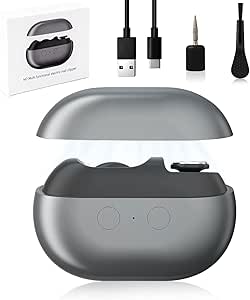 Electric Nail Clipper, Upgraded Electric Nail Clippers for Seniors, 2026 Electric Nail File 2 Speeds Automatic Nail Trimmer with LED Light & Clip Storage - USB Rechargeable for Kids, Adults Gray