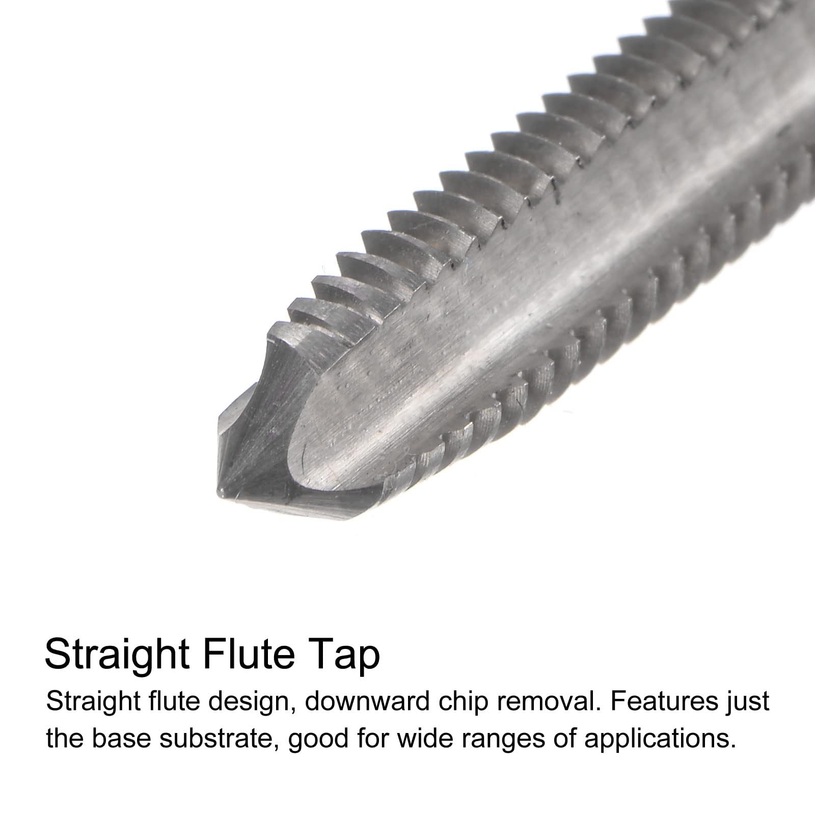 TOP-VIGOR Tap & Bit Sets, M6 x 1 H2 Straight Flute Machine Thread Milling Tap 150mm Extra Long - Image 3