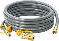 15 Ft 3/8" ID Natural Gas Grill Hose with Quick Connect Fittings - Durable for Grills, Pizza Ovens, Heaters by EmpoweringYourEnergyNeeds