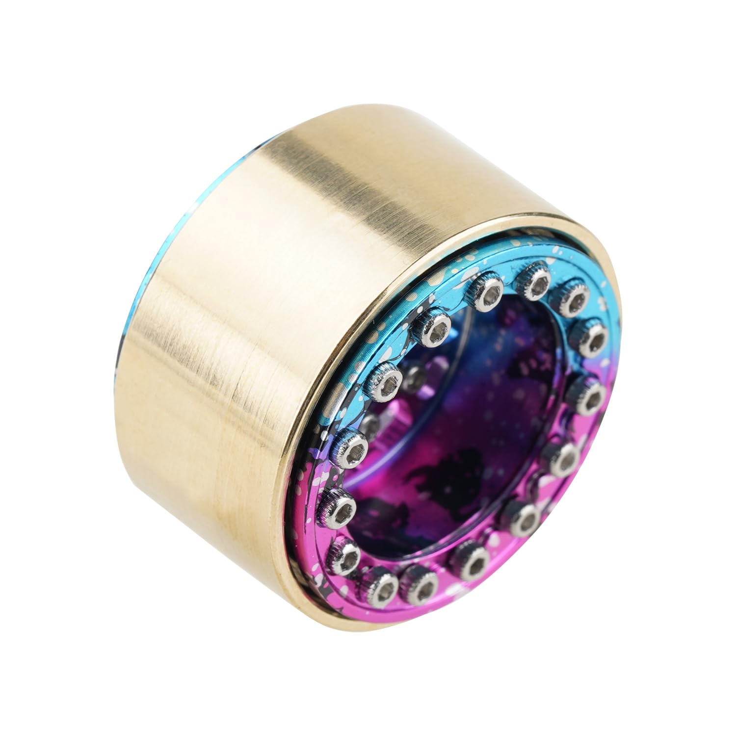 TCRC 4PCS Brass Internal Beadlock Ring Clamp Ring Fit Deep Dish RC 1.0inch Wheel Hubs