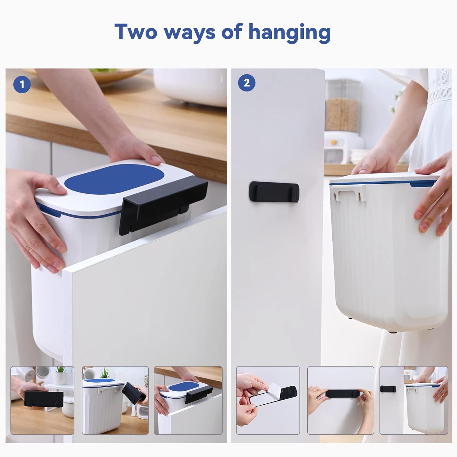 Buy ELPHECO Kitchen Compost Bin, 2.5 Gallon Door Hanging Trash