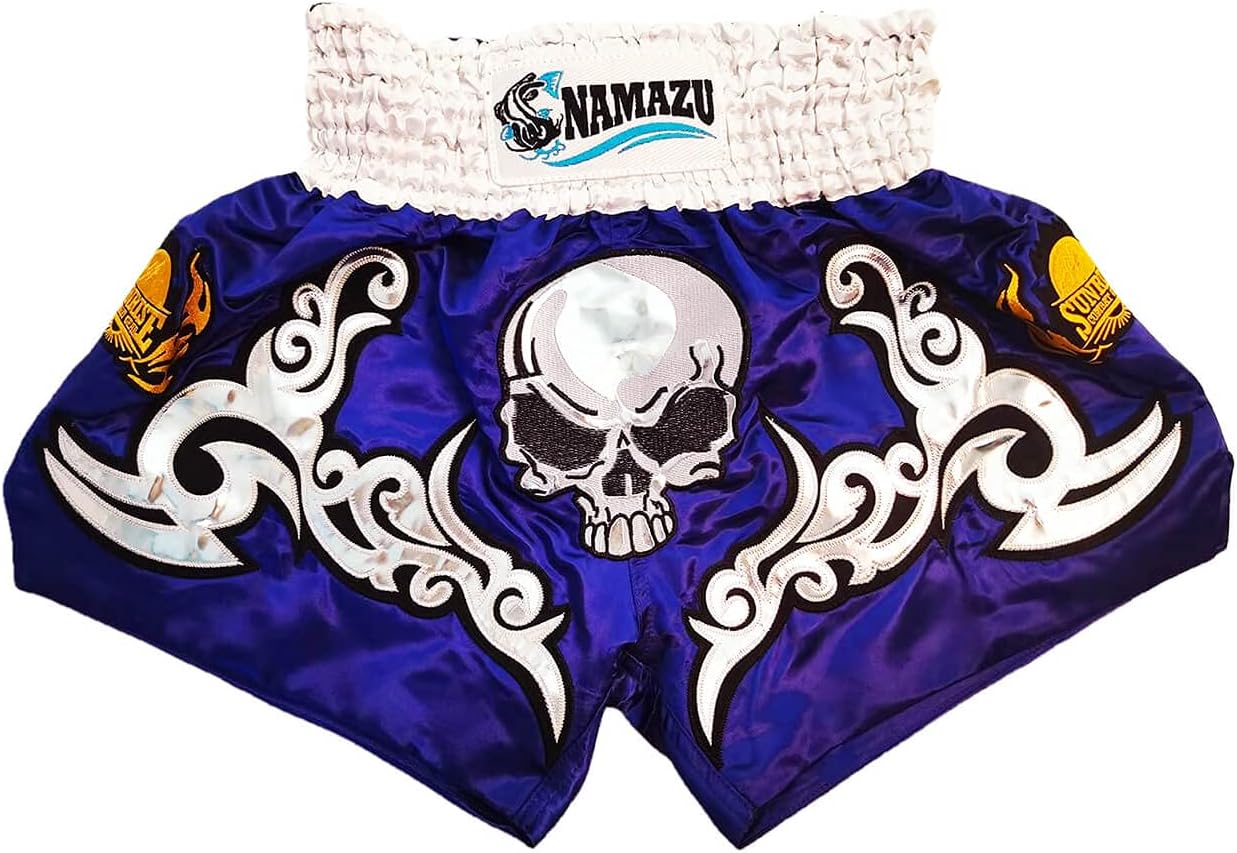 NAMAZU Muay Thai Shorts for Men and Women, High Grade MMA Gym Boxing Kickboxing Shorts.