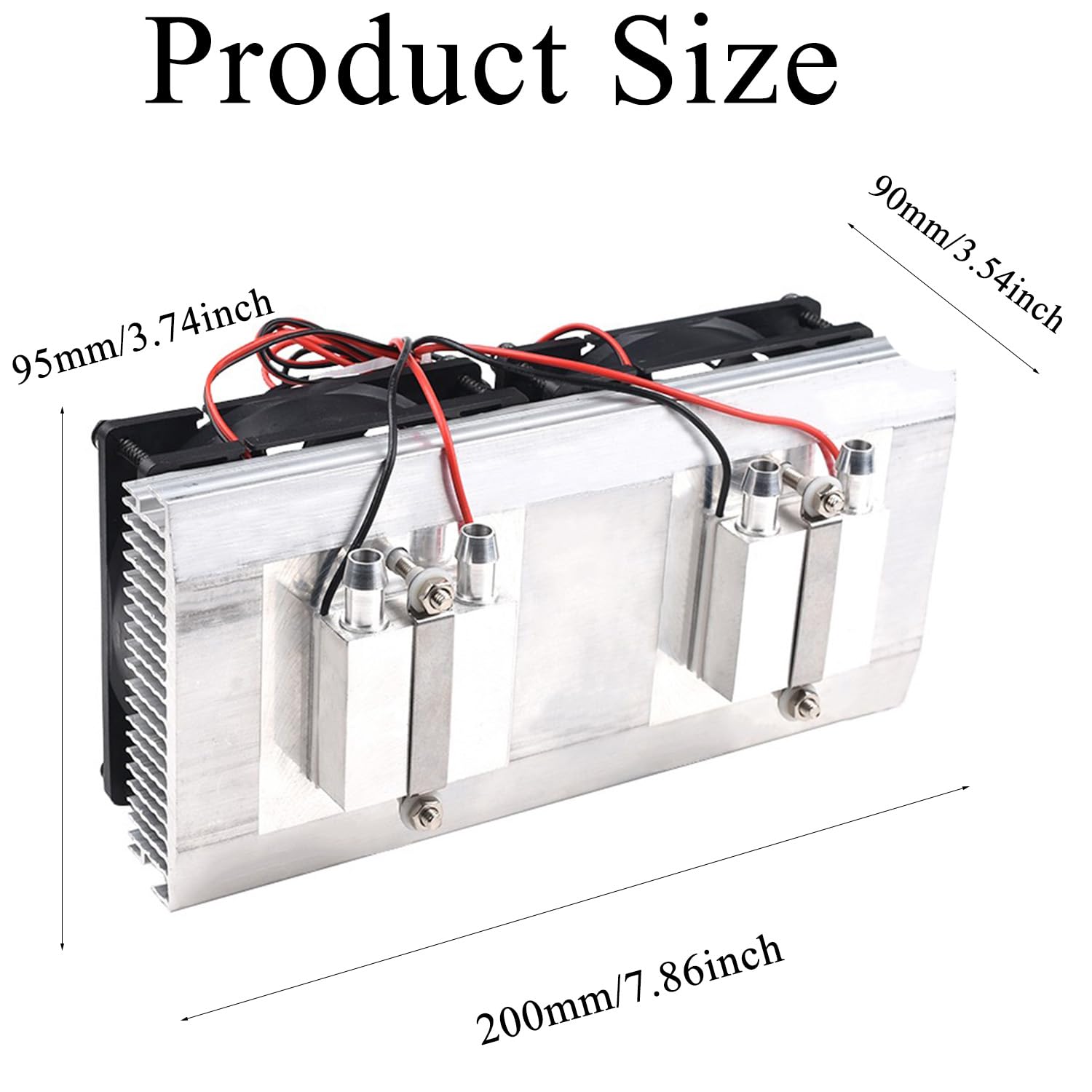 TEC1-12706 Kit de refroidisseur de réfrigération semi-conducteur Peltier 12 V TEC1-12706 Kit de module de refroidissement thermoélectrique pour aquarium (double)