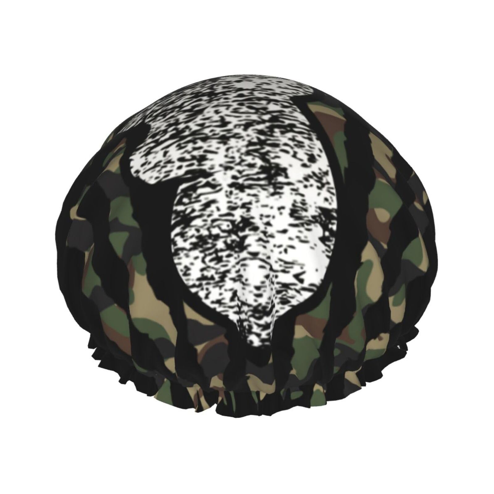 Bonnet de bain réutilisable imperméable doublé avec élastique pour cheveux longs